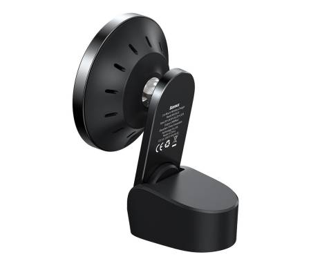 Автодержатель с беспроводной зарядкой MagSafe (15W)  Baseus Big Energy Car Mount Wireless Charger Black (WXJN-01)