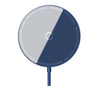Беспроводная зарядка Baseus Simple Mini Magnetic Wireless Charger 15W Blue (WXJK-H03)