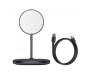 Бездротова зарядка Baseus Swan Magnetic Desktop Bracket Black (WXSW-01)