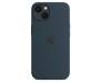 Чехол для Apple iPhone 13 mini Silicone Case with MagSafe - Abyss Blue (MM213) 4