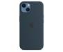 Чехол для Apple iPhone 13 mini Silicone Case with MagSafe - Abyss Blue (MM213) 2