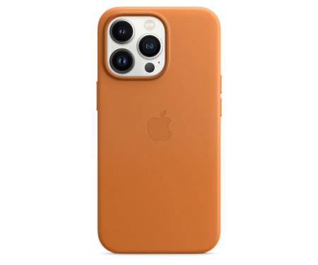 Чохол для Apple iPhone 13 Pro Leather Case with MagSafe - Golden Brown (MM193)