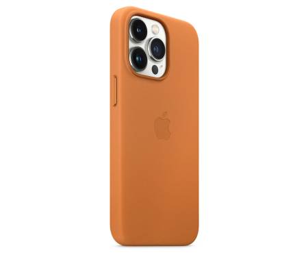 Чохол для Apple iPhone 13 Pro Leather Case with MagSafe - Golden Brown (MM193)
