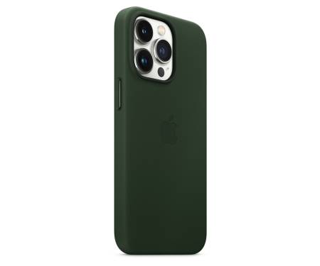 Чохол для Apple iPhone 13 Pro Leather Case with MagSafe - Sequoia Green (MM1G3)