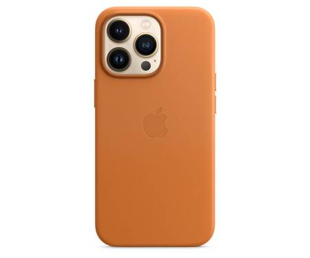 Чехол для Apple iPhone 13 Pro Max Leather Case with MagSafe - Golden Brown (MM1L3) 3