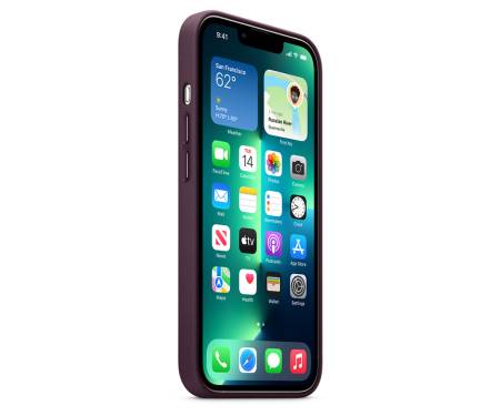 Чехол для Apple iPhone 13 Pro Max Leather Case with MagSafe - Dark Cherry (MM1M3) 6