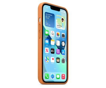 Чохол для Apple iPhone 13 Leather Case with MagSafe - Golden Brown (MM103)