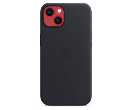 Чохол для Apple iPhone 13 Leather Case with MagSafe - Midnight (MM183)