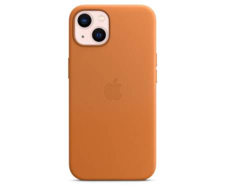 Чехол для Apple iPhone 13 mini Leather Case with MagSafe - Golden Brown (MM0D3) 4