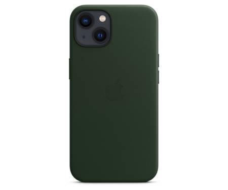 Чехол для Apple iPhone 13 mini Leather Case with MagSafe - Sequoia Green (MM0J3) 5