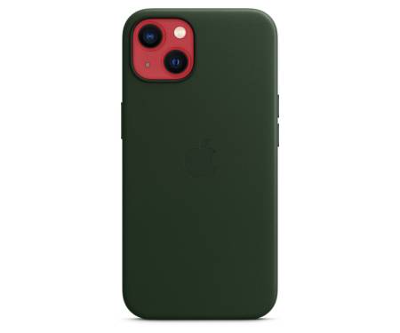 Чехол для Apple iPhone 13 mini Leather Case with MagSafe - Sequoia Green (MM0J3) 4
