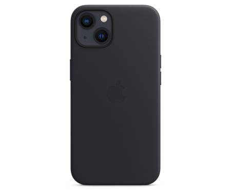 Чохол для Apple iPhone 13 mini Leather Case with MagSafe - Midnight (MM0M3) 2