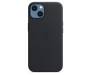Чохол для Apple iPhone 13 mini Leather Case with MagSafe - Midnight (MM0M3) 5