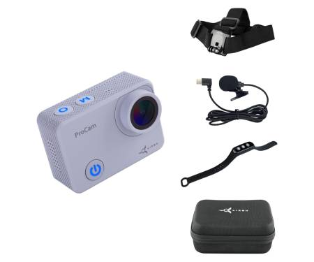 Набор блогера 8 в 1: экшн-камера AIRON ProCam 7 Touch с аксессуарами для съемки от первого лица