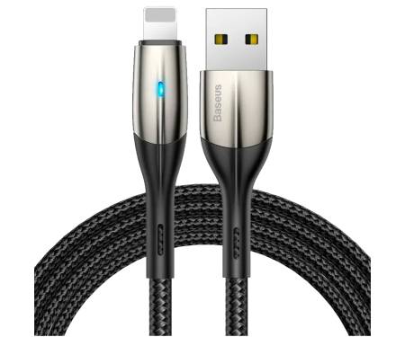 Кабель Baseus Horizontal Data Lightning Cable 2.4 A 1 м Black (CALSP-B01)