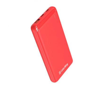 Power Bank ColorWay 10000 mAh Slim 18W Red (CW-PB100LPG3RD-PD)