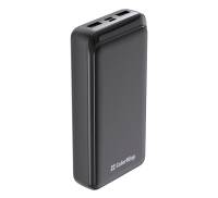 Power Bank ColorWay Slim 20000mAh Black (CW-PB200LPF3BK-PD)
