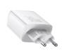 Мережевий зарядний пристрій Baseus Compact Quick Charger Portable 2U+ C Three Ports 30W White (CCXJ-E02)