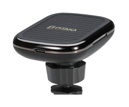 Беспроводное зарядное устройство Pitaka MagMount Qi Car Vent Black (CM3001Q)