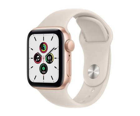 Apple Watch SE GPS 40mm Gold Aluminum Case w. Starlight S. Band (MKQ03)
