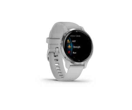 Смарт-часы Garmin Venu 2S Silver Stainless Steel Bezel with Mist Gray Case and Silicone Band (010-02429-12)