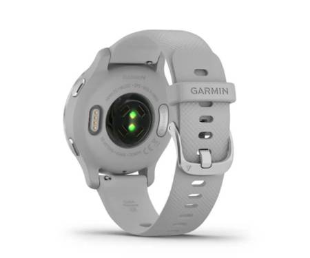 Смарт-часы Garmin Venu 2S Silver Stainless Steel Bezel with Mist Gray Case and Silicone Band (010-02429-12)