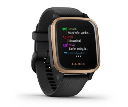 Смарт-часы Garmin Venu Sq Music Edition Rose Gold/Black Case and Silicone Band (010-02426-05/15)