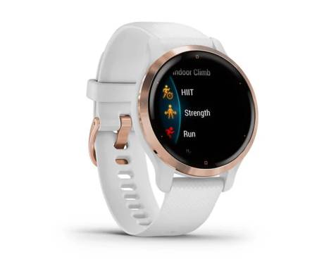 Смарт-часы Garmin Venu 2S Rose Gold Bezel with White Case and Silicone Band (010-02429-13)