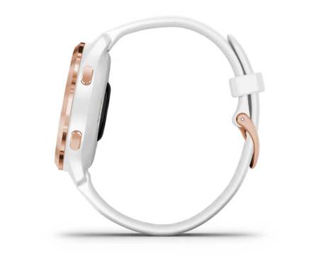 Смарт-часы Garmin Venu 2S Rose Gold Bezel with White Case and Silicone Band (010-02429-13)