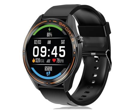 Смарт-часы 2E Смарт-годинник Motion GT 46 mm Black-Orange (2E-CWW20BKOR)