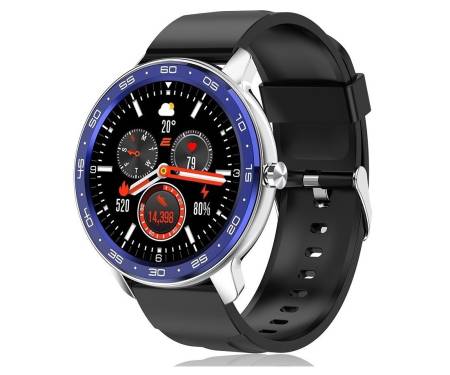 Смарт-часы 2E Смарт-часы Alpha X 46 mm Silver-Blue (2E-CWW30SLBL)