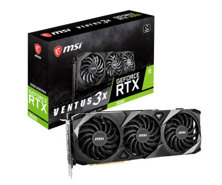 Відеокарта MSI GeForce RTX 3080 VENTUS 3X 10G OC LHR