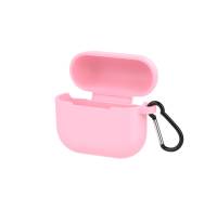Чохол для Airpods 3 Silicone Case Devia з карабіном Pink