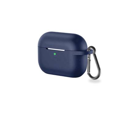 Чохол для Airpods 3 Silicone Case Devia з карабіном Blue