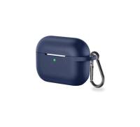 Чохол для Airpods 3 Silicone Case Devia з карабіном Blue