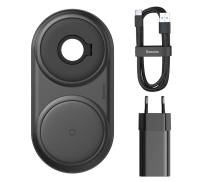 Беспроводное зарядное устройство Baseus Planet 2in1 Black (WXPL-B01)