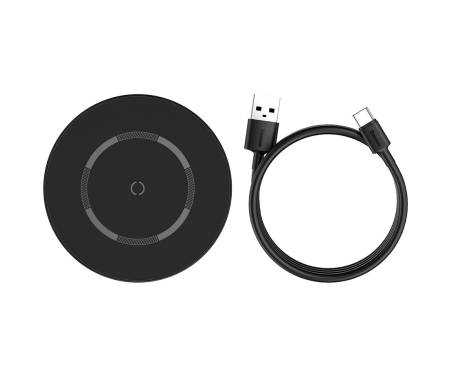 Беспроводное зарядное устройство Baseus Simple Magnetic Wireless Charger Black (WXJK-E01)