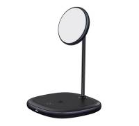 Беспроводное зарядное устройство Baseus Swan 2-in-1 Wireless Magnetic Charging Bracket 20W (WXSW-D01)