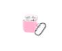 Чехол для Airpods 2 Case Protection с карабином Candy Pink