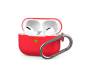 Чехол для Airpods Pro Case Protection с карабином Red