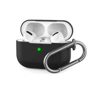 Чохол для Airpods Pro Case Protection с карабином Black