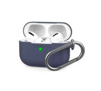 Чохол для Airpods Pro Case Protection с карабином Lavender Gray