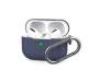 Чехол для Airpods Pro Case Protection с карабином Lavender Gray