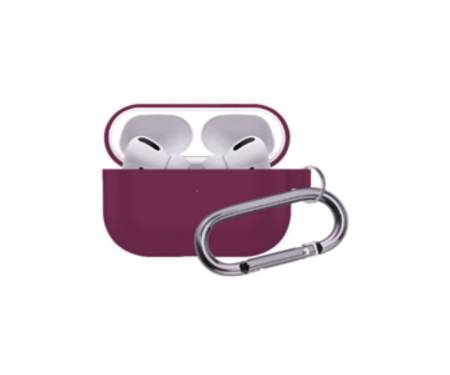 Чохол для Airpods Pro Case Protection с карабином Marsala