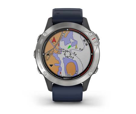 Смарт-часы Garmin quatix 6 Gray with Captain Blue Band (010-02158-90/010-02158-91)