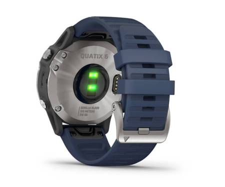Смарт-часы Garmin quatix 6 Gray with Captain Blue Band (010-02158-90/010-02158-91)