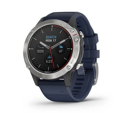 Смарт-часы Garmin quatix 6 Gray with Captain Blue Band (010-02158-90/010-02158-91)