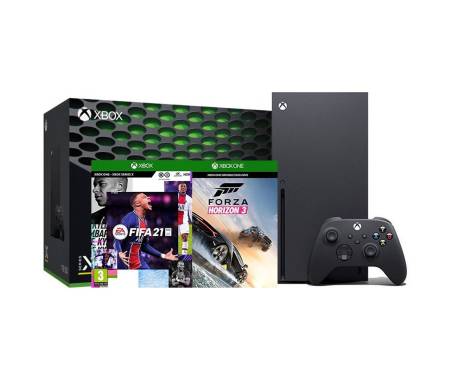 Игровая приставка Microsoft Xbox Series X 1TB + FIFA 21 + One Forza Horizon 3