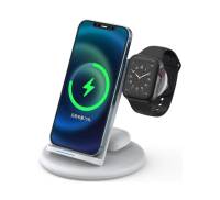 Беспроводная зарядная станция WIWU Power Air 3in1 Wireless Charger White