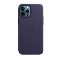 Чехол для Apple iPhone 12 Pro Max Leather Case with MagSafe - Deep Violet (MJYT3)